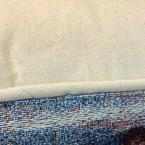 Vintage Spring Tapestry Throw Pillow With Floral & Rustic Design Watering Can - Picture 6 of 8